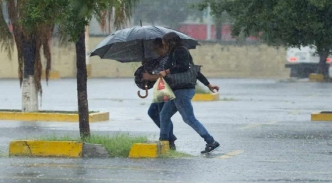 Inameh pronostica lluvias con ráfagas de viento en algunos estados de Venezuela