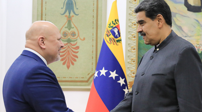 Maduro sostuvo reunión con el fiscal de la CPI Karim Khan