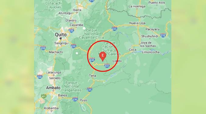 Un sismo de magnitud 5,3 sacude una provincia amazónica de Ecuador