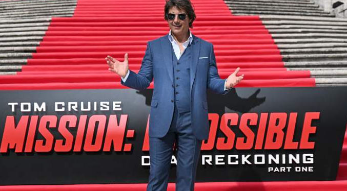 Tom Cruise paraliza Roma con el estreno de Mission Imposible 7