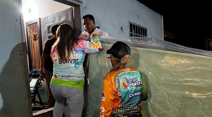 Atienden a familias damnificadas en Bolívar