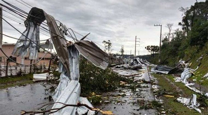 Paso de ciclón deja ocho muertos y 19 desaparecidos en Brasil
