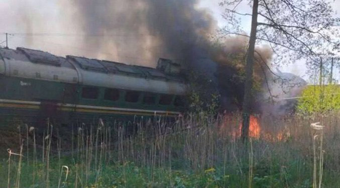 Alcalde ucraniano informa de la explosión de un tren que transportaba combustible ruso