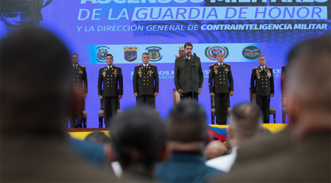 Maduro encabeza ascensos militares de la GHP y la DGCIM