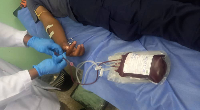 Donación voluntaria de sangre en el Hospital I San Rafael de Mara