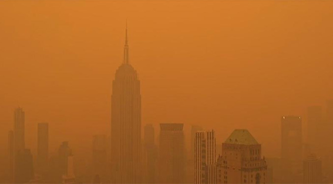 Humo de los incendios en Canadá llegó hasta Nueva York