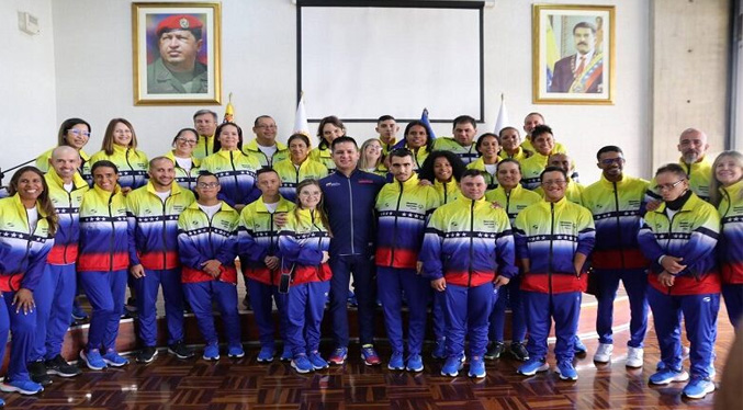 Abanderada selección de Venezuela para las Olimpíadas Especiales Berlín 2023