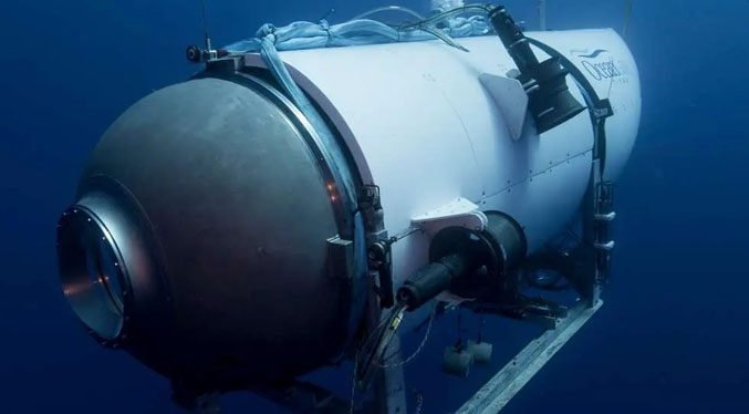 Desaparece submarino usado por turistas para ver los restos del Titanic