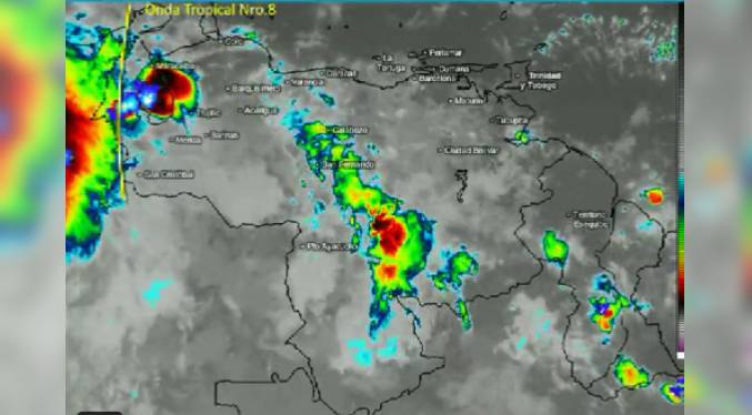 Prevén lluvias con chubascos y descargas eléctricas para el sur del Lago de Maracaibo