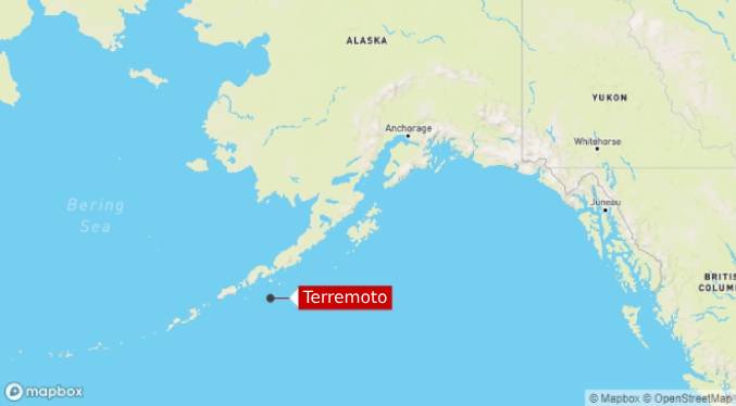 Sismo de magnitud 7,2 sacude la costa sur de Alaska, cancelan alerta de tsunami