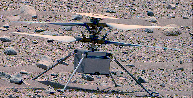 Conectan nuevamente el helicóptero Ingenuity con la Nasa desde Marte