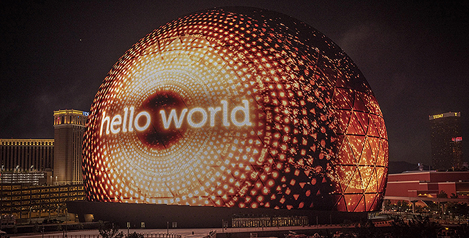 Las Vegas prueba su impresionante MSG Sphere, el estadio esférico más grande del mundo