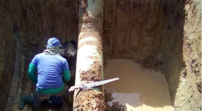Plan de saneamiento destapa 660 metros de colector en Zulia