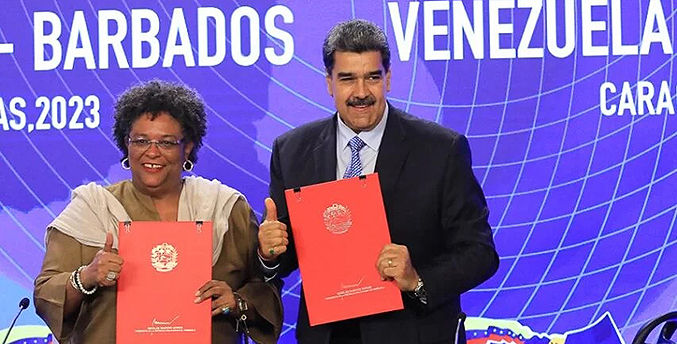 Venezuela y Barbados anunciaron la firma de acuerdos económicos y aéreos