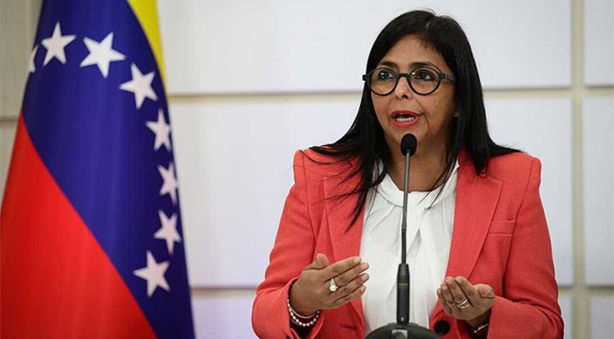 Delcy Rodríguez llegó a Bélgica para cumbre UE-CELAC