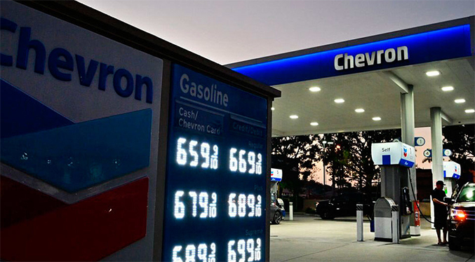 Venezuela es el séptimo suplidor de petróleo de EEUU gracias a Chevron