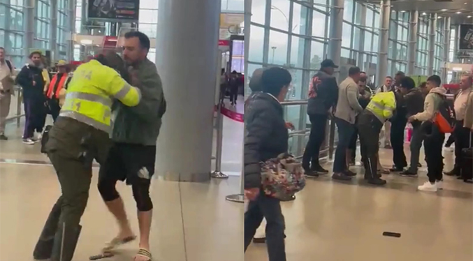 Extranjeros agreden a funcionarios en Aeropuerto El Dorado en Bogotá