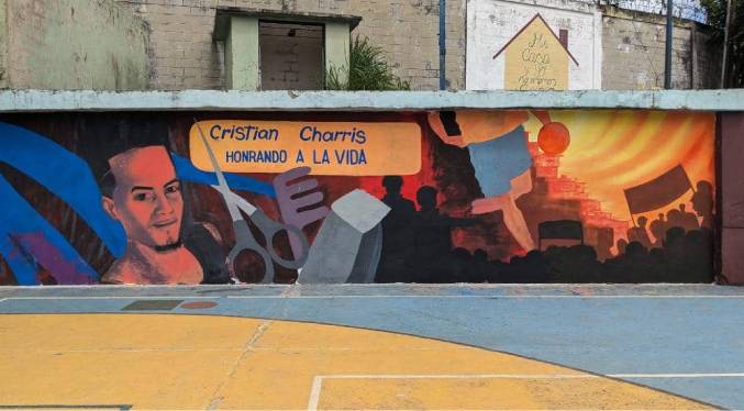 Exponen mural en honor a víctimas de presuntas ejecuciones extrajudiciales en Caracas