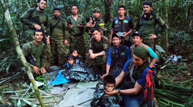 Dan de alta a los cuatro niños que estuvieron 40 días perdidos en la selva colombiana