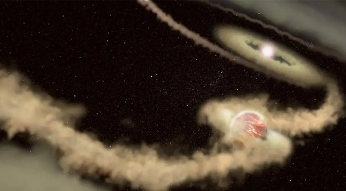 Telescopio James Webb detecta agua dentro de un disco protoplanetario