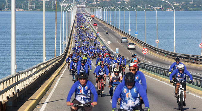 Realizarán Gran Caravana Multicolor en Bicicleta para celebrar 61 años del Puente Sobre el Lago
