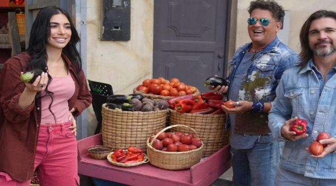La foodie influencer libanesa-venezolana acompaña a Carlos Vives y Juanes en un videoclip