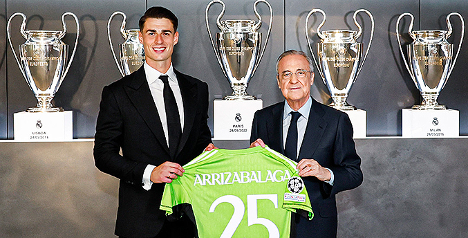 Kepa presentado oficialmente en el Real Madrid