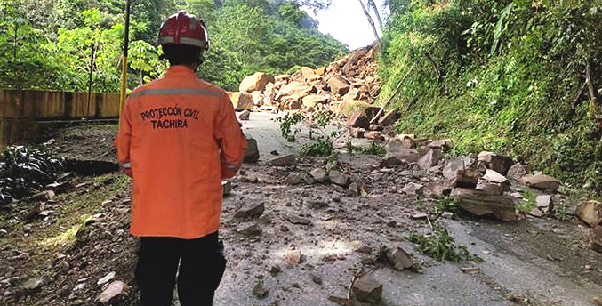 Cuatro municipios de Táchira afectados por lluvias del fin de semana