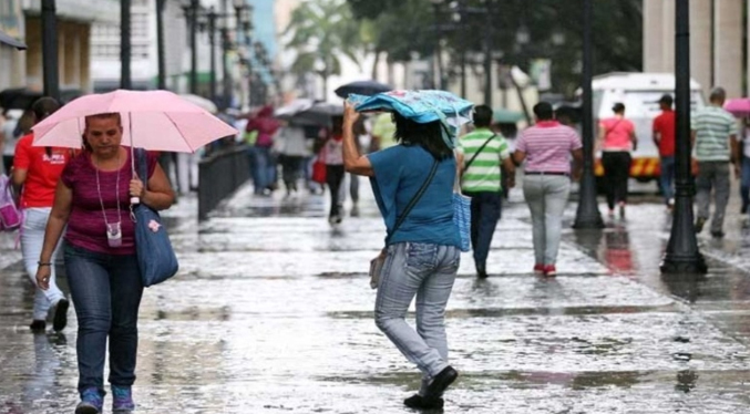 Inameh pronostica lluvias con ráfagas de vientos en gran parte de Venezuela