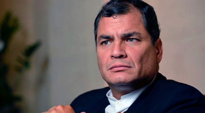 Rafael Correa ofrece apoyo al presidente Daniel Noboa en Ecuador