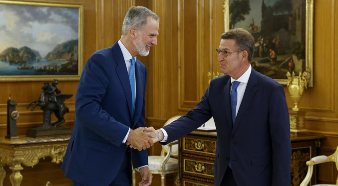 Rey Felipe propone a Alberto Núñez Feijóo como candidato a la investidura del Gobierno español