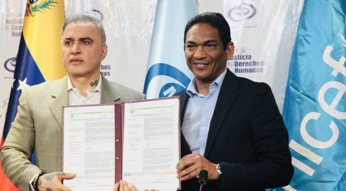 MP firma un convenio con la UNICEF para enfrentar las mafias de trafico de niños