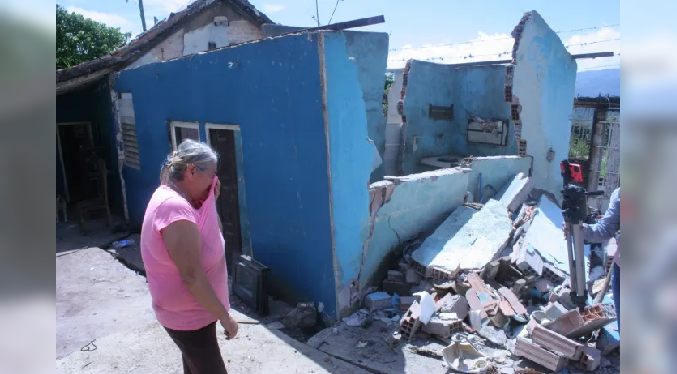 Casas de pueblo en el Táchira sufren colapsos tras prolongadas precipitaciones