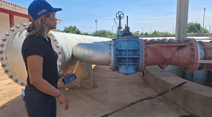 Viceministra de aguas inspecciona estación de bombeo La Silva y Planta de Tratamiento Maracaibo Sur