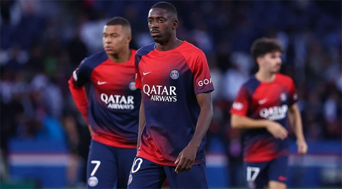 Jugador del PSG insulta al Barcelona mientras conversaba con Mbappé y Dembélé