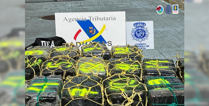 Nueve venezolanos detenidos por el tráfico de 1.650 kilos de cocaína de colombianos
