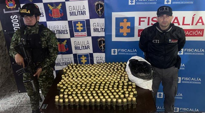 Incautan 295 granadas en una vivienda en el sur de Bogotá