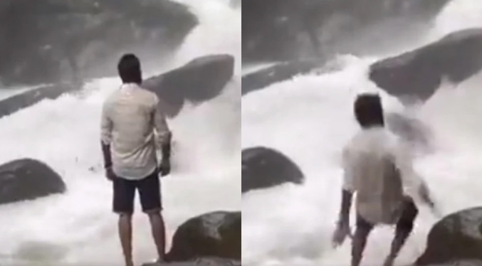 Influencer muere al intentar hacer video viral: Se resbala y cae a un río (Video)