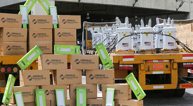Entregan más de 50 mil insumos eléctricos para la atención de casos en el territorio nacional