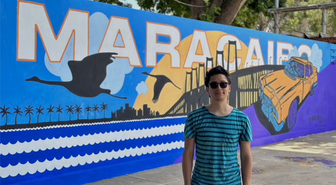 Nicasio Andrade dedica un mural a la «Maracaibo por puesto»