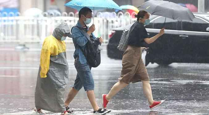 China emite alerta amarilla por fuertes precipitaciones