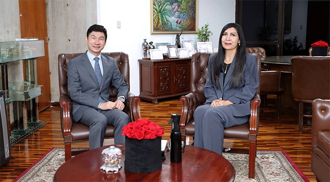 Presidenta de TSJ sostiene reunión de trabajo con el Embajador de China en Venezuela