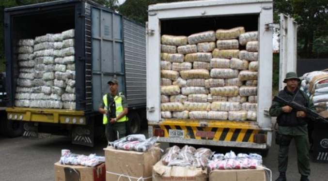 La FANB incauta mil 200 kilos de alimentos de contrabando procedentes de Colombia