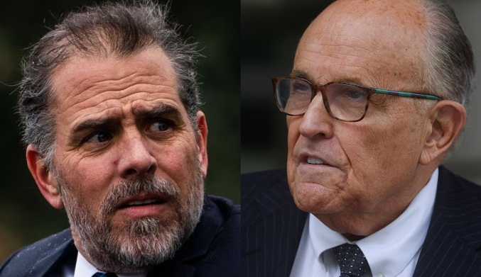 El hijo de Biden demanda a Rudy Giuliani por difamarlo con información jaqueada