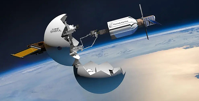 Una bolsa inflable gigante: El último plan de la Nasa para recolectar basura espacial