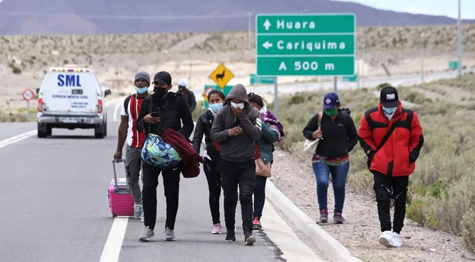 Casi 35 mil personas ingresaron de forma irregular a Chile desde enero, la mayoría son venezolanos