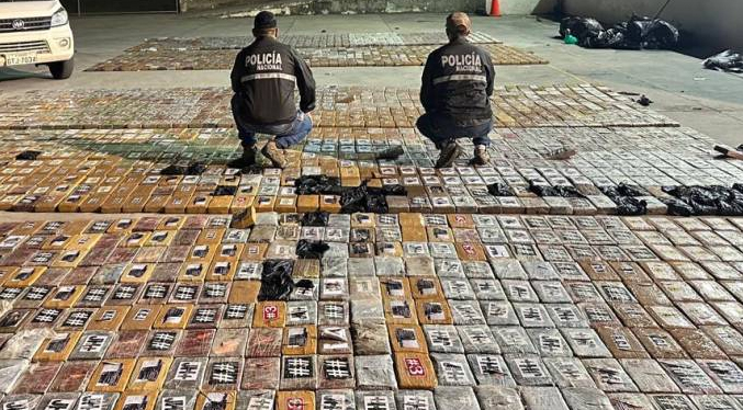 Cerca de 1,7 toneladas de cocaína fueron incautadas en Ecuador