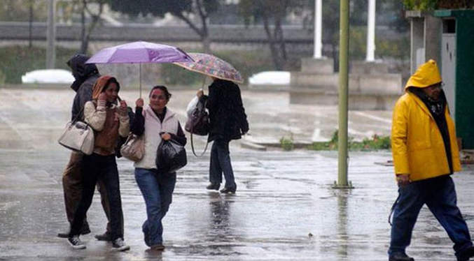 Inameh pronostica lluvia este domingo en Venezuela