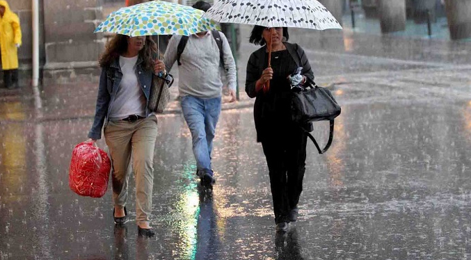 Inameh pronostica precipitaciones para después del mediodía en varias regiones del país