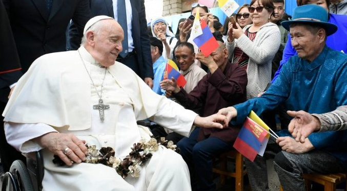 El Papa desde Mongolia envía saludo al pueblo chino y pide que sean buenos cristianos